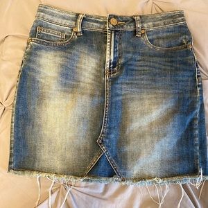 Denim mini skirt